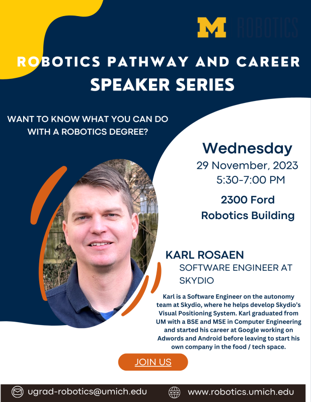 (Expired) Robotics Pathways and Career Speaker Series Happening