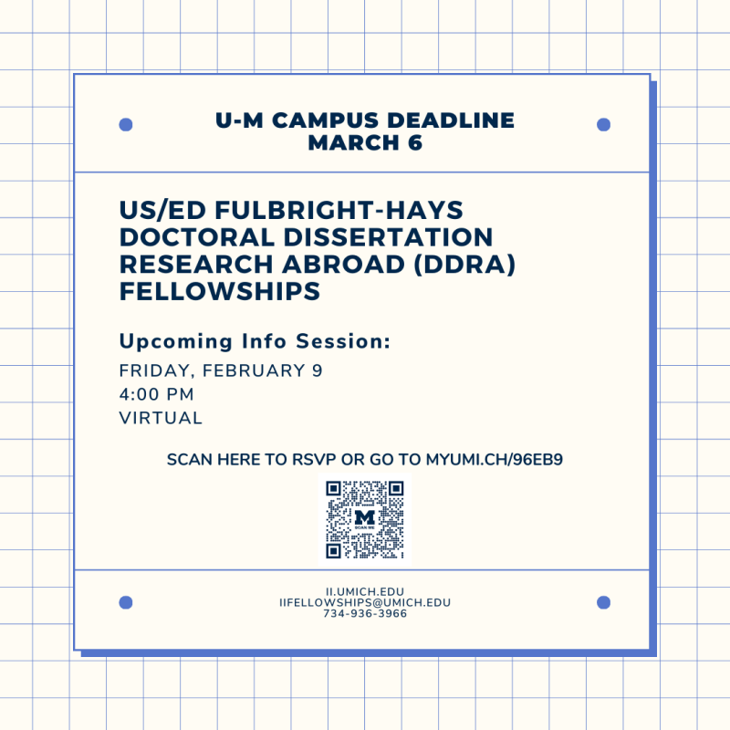 Ddra (Expired) US/ED Fulbright-Hays Doctoral Dissertation Research Abroad ...