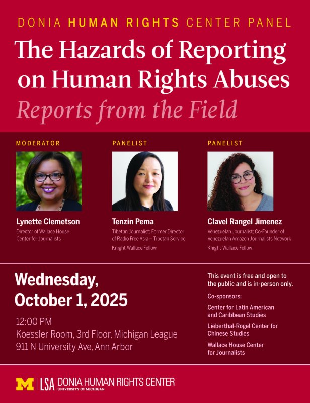(Expired) Donia Human Rights Panel | The Hazards of Reporting On Human ...
