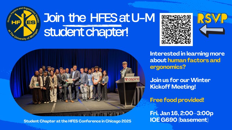 Hfes Building (Expired) HFES at U-M Winter Kickoff Meeting | Happening @ Michigan