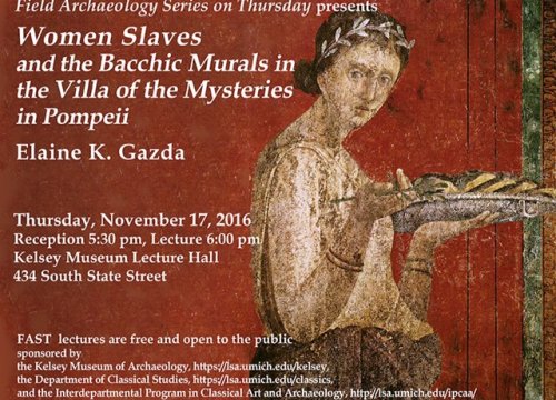 Expired Fast Lecture Women Slaves And The Bacchic Murals In The Villa Of The Mysteries In Pompeii Happening Michigan