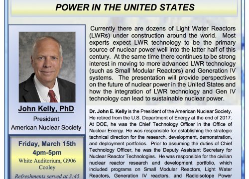 (Expired) NERS Colloquium: Dr. John E. Kelly, American Nuclear Society ...