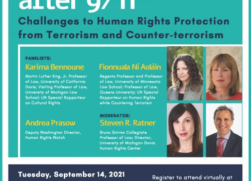 (Expired) Donia Human Rights Center Panel. Twenty Years after 9/11 ...