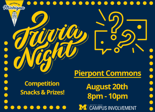 (Expired) Welcome to Michigan: Trivia Night | Happening @ Michigan