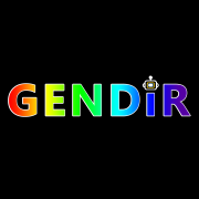 GENDiR logo: rainbow gradient