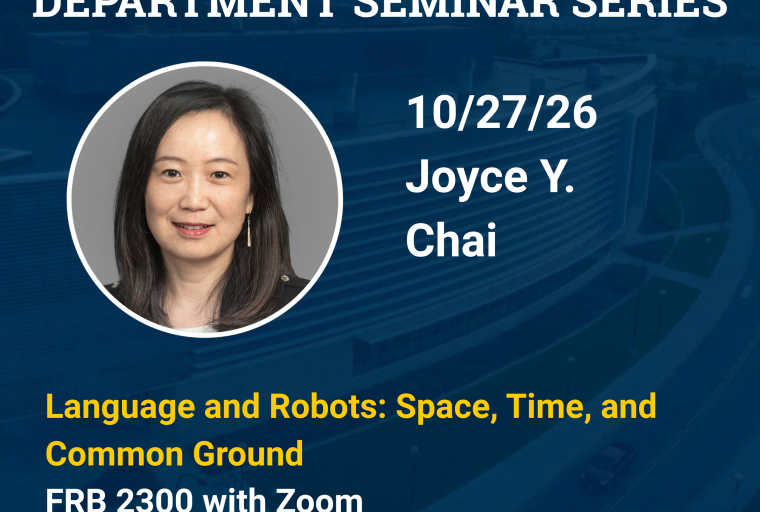Robotics Department Seminar Series - Joyce Y. Chai