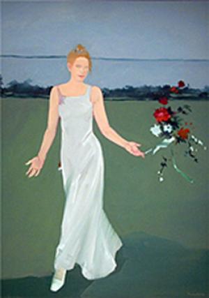 Wedding Book: Oil on Linen by Mary Hatch