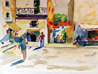 Mediterraneo: Watercolor by Kay Cassill