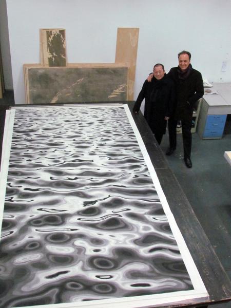 Endi Poskovic at Chen Qi's Studio