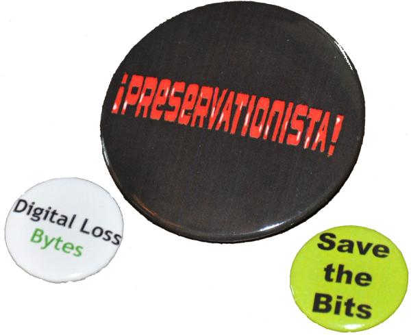 Digital preservation buttons from the Library of Congress: http://www.flickr.com