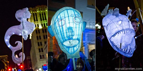 FoolMoon Luminary Sculptures--Photo by Myra Klarman