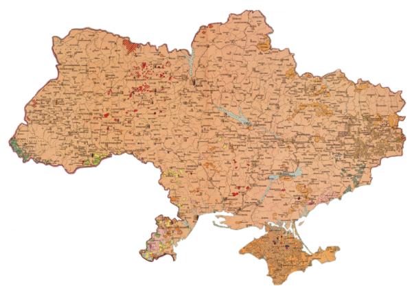 map of Ukraine