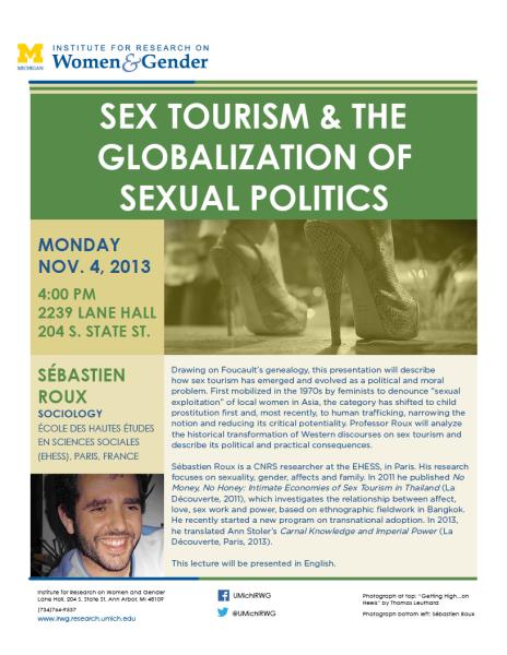 Poster for Sebastien Roux Lecture