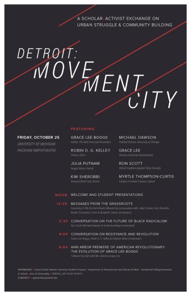 Symposium Poster with Schedule