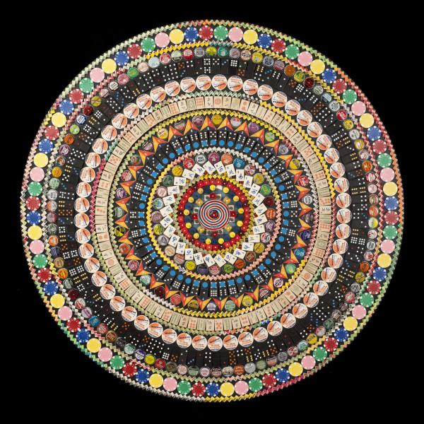 "Mandala" Mixed Media Assemblage