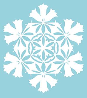 Snowflake Paper Cuttings by Dr. Thomas L. Clark