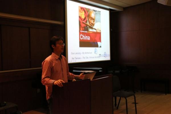 Presenter Mu Qian, Chinese performing arts curator, ethnomusicologist, and write