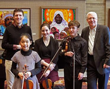 Photograph of U-M String Preparatory Academy by Sarah J. Rau.