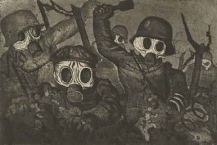 Otto Dix's "Storm Troops Advancing Under Gas" (1924)