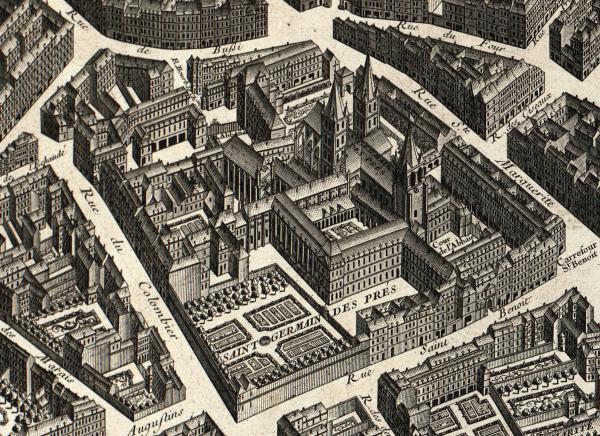 Detail from the Turgot/Bretez Plan of Paris, 1739