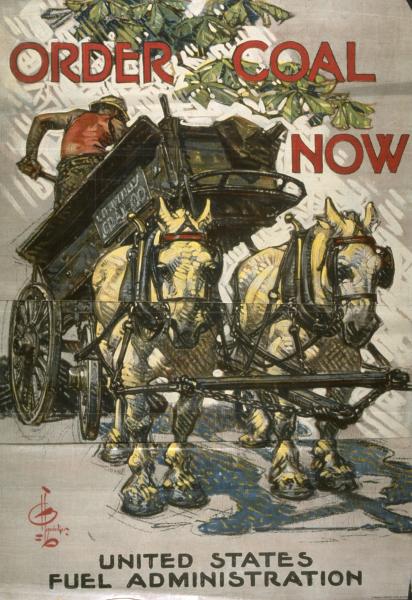 Joseph Leyendecker, Order Coal Now, 1918, Color Lithograph, University of Michig
