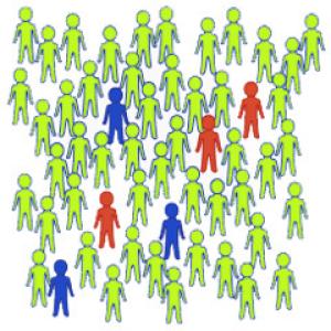 graphic representing vaccinations in a population