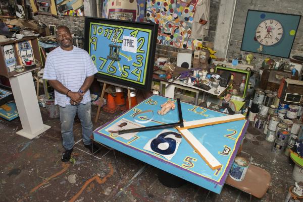 Tyree Guyton in his studio. July 2015.
