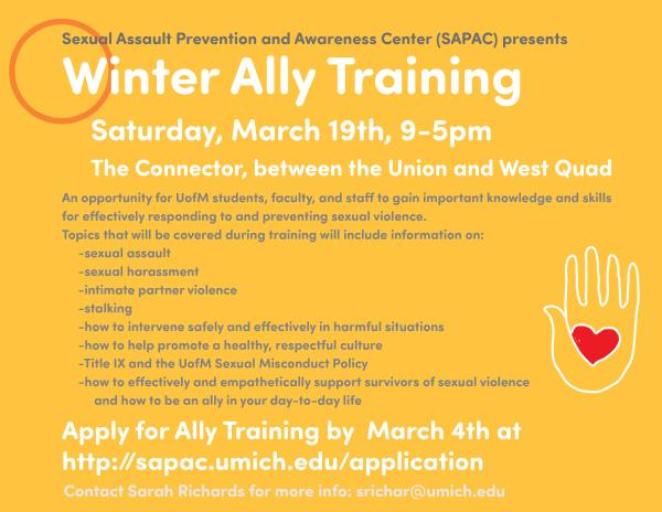 Winter Ally Training Poster