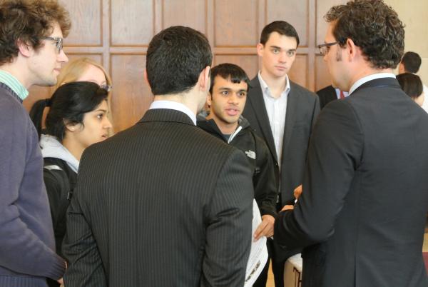 Image of U-M students at a Health & Medical School Expo