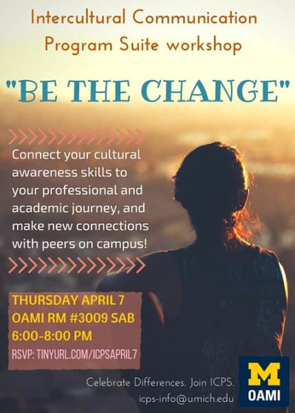 be the change flyer