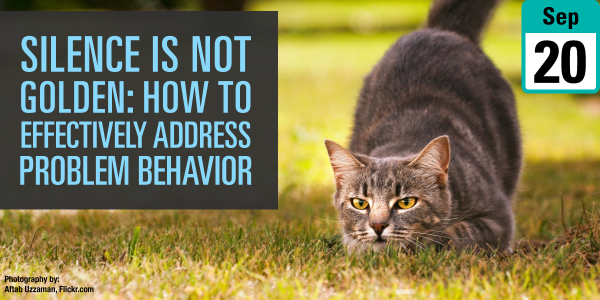 Silence is NOT Golden: How to Effectively Address Problem Behavior