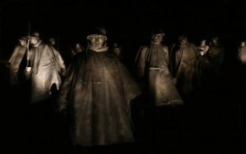 Korean War Memorial at Night