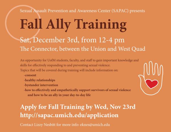 Ally Training Flyer