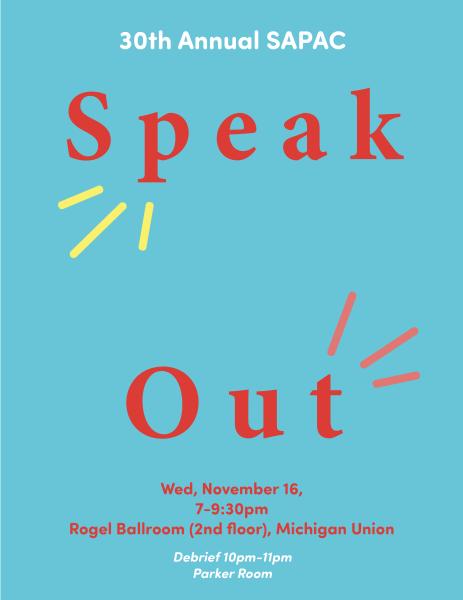 Speak Out Flyer