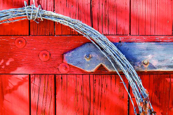 Kannally Ranch Gate by Robert P. Kelch, M.D. High resolution version available upon request.