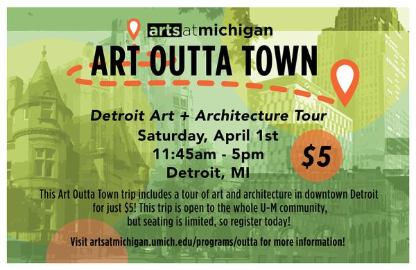 Art Outta Town: Detroit Art + Architecture Poster