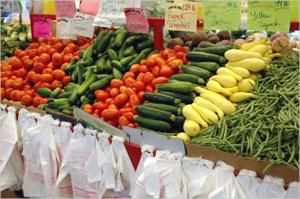 Farmer's Market display