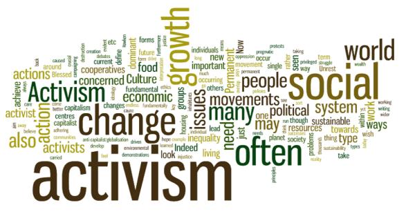 activism wordcloud