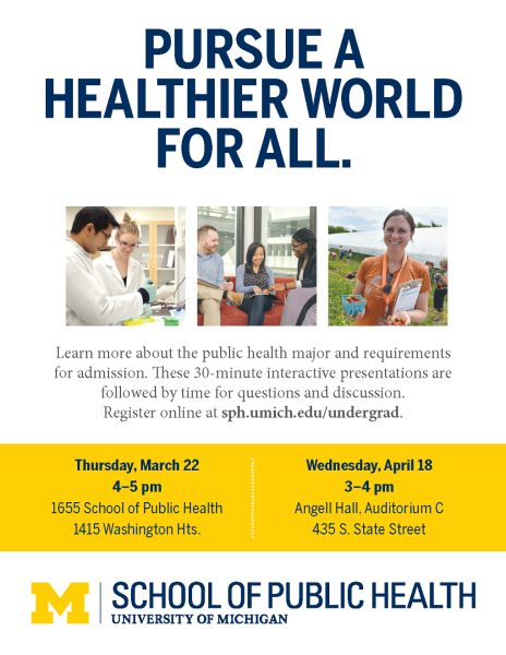 SPH UG Info Session Flyer