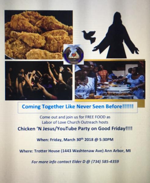 Chicken & Jesus flyer