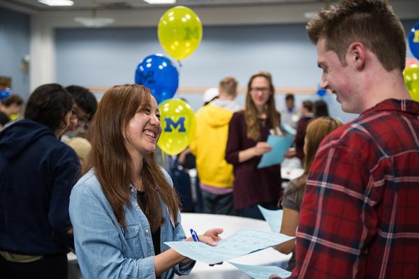 Students talking