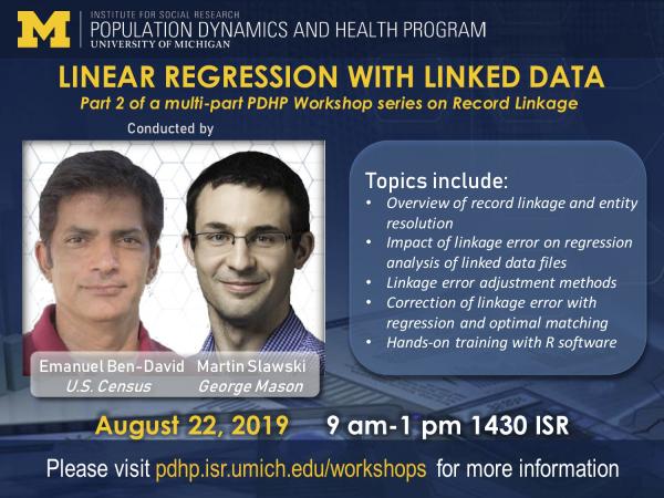 poster for Linear Regression With Linked Data
