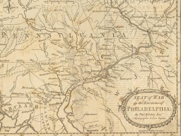 Seat of war in the environs of Philadelphia (1777)