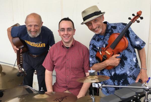Photograph of San Slomovits, Mike Morrison and Laz Slomovits, courtesy of San Slomovits.