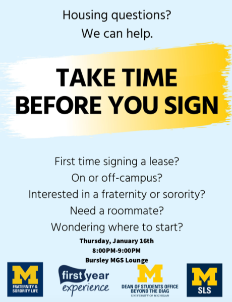 Take Time Before You Sign Flyer