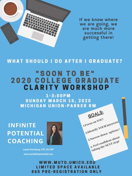 2020 College Graduate Clarity Workshop Presented by Infinite Potential Coaching