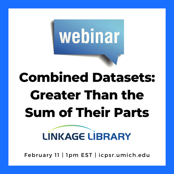 Announcement for Combined Datasets webinar February 2020