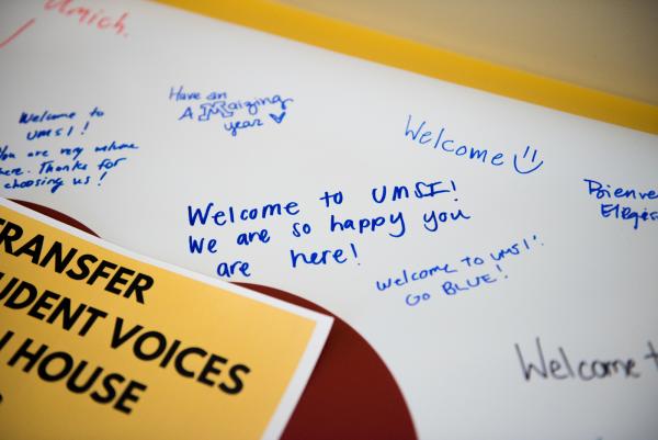 We ♥ our transfer students banner