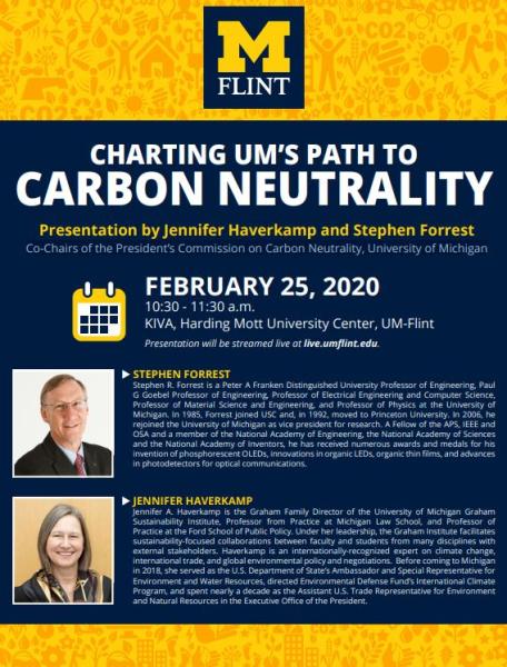 Carbon Neutrality presentation at U-M flint