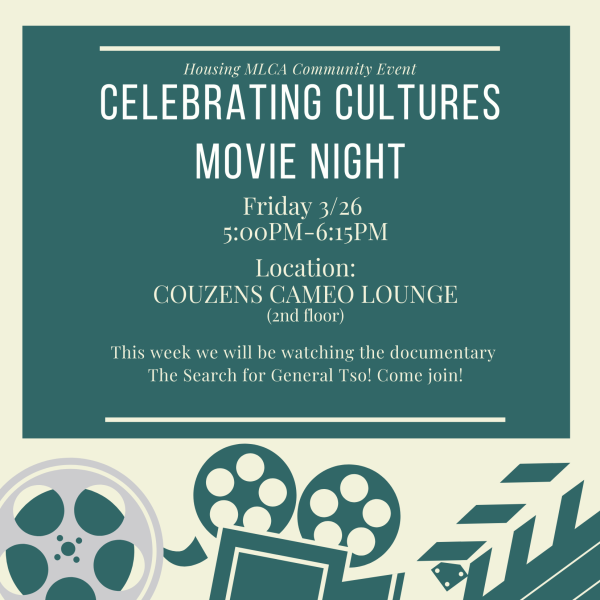 Flyer sharing information about the movie viewing program.